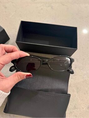 Black Oval Elisa Johnson Sunglasses